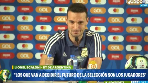 Scaloni tiró un chiste y no se rio nadie: "No lo entendieron"