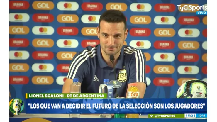 Scaloni tiró un chiste y no se rio nadie: "No lo entendieron"