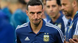 Scaloni habló en conferencia de prensa.