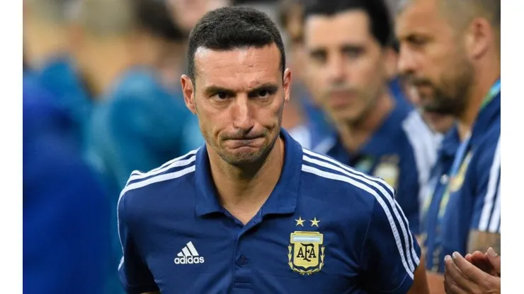 Scaloni habló en conferencia de prensa.