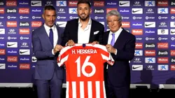 Héctor Herrera fue presentado oficialmente en Atlético de Madrid.
