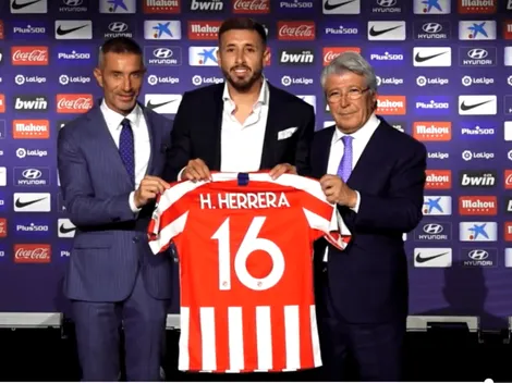 El fail de Héctor Herrera en su presentación en Atlético de Madrid