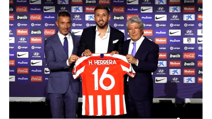 Héctor Herrera fue presentado oficialmente en Atlético de Madrid.