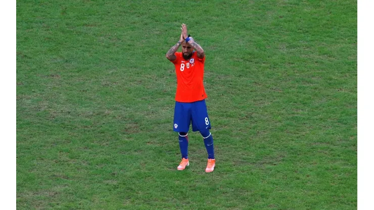 Foto de Arturo Vidal, arquero de la Roja.