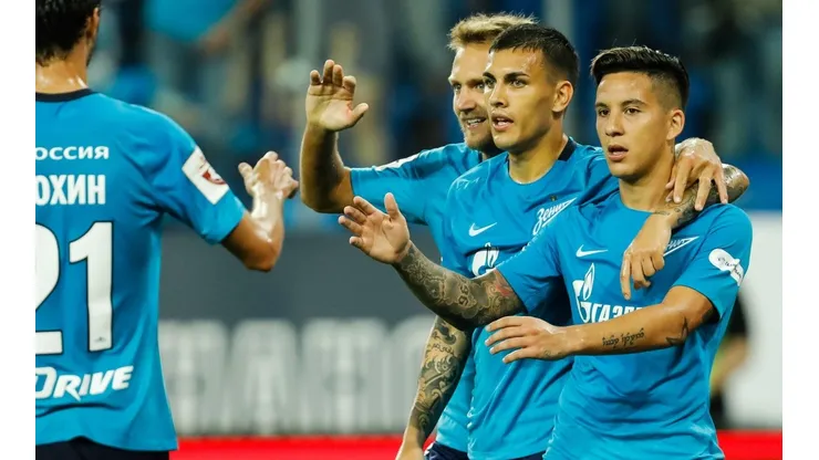 Driussi y Paredes, juntos en el Zenit. (Getty)