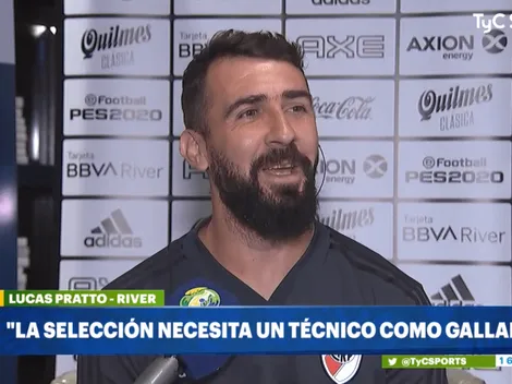 Pratto: "La Selección Argentina necesita un técnico como Gallardo"