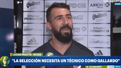 Pratto: "La Selección Argentina necesita un técnico como Gallardo"