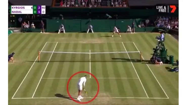 Saque 'troll' de Kyrgios.