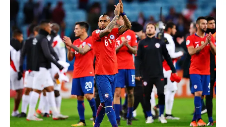 Foto de Arturo Vidal, jugador de Chile.