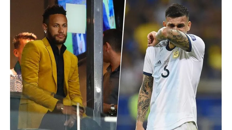 Lo que nadie te mostró: Neymar, además de saludar a Messi, abrazó fuerte a un Paredes desconsolado