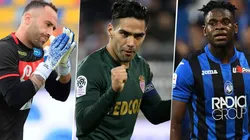 Ospina, Falcao y Duván, con sus equipos de Europa. (Getty)