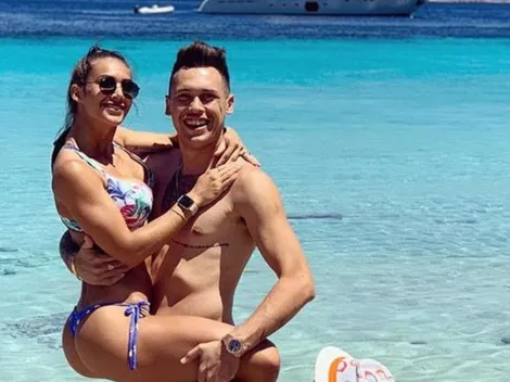 No podemos más: Ocampos se fue a jugar al Sevilla y su esposa le dedicó un posteo enternecedor