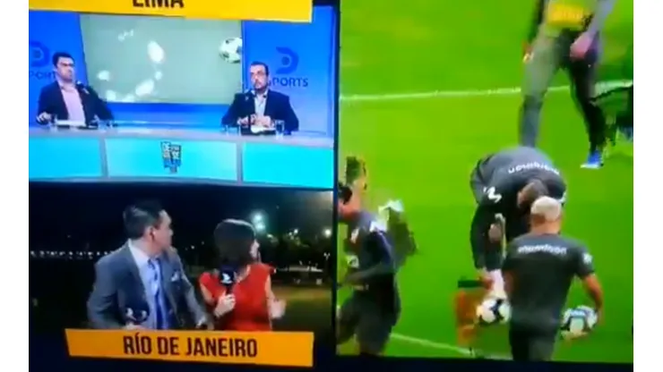 Kanashiro se encontraba junto a Talía Azcárate.