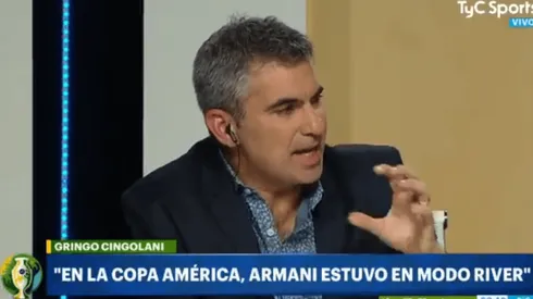 Foto del periodista en el momento.