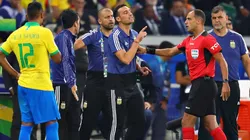 Foto de Scaloni en la Selección Argentina.