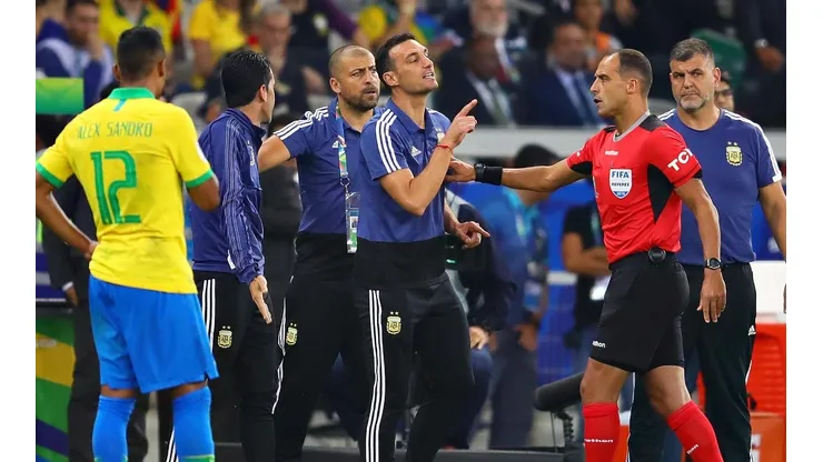 Foto de Scaloni en la Selección Argentina.