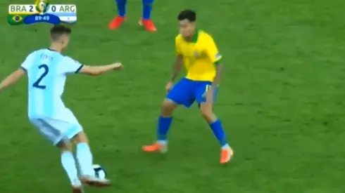 Foto de Foyth con Coutinho.