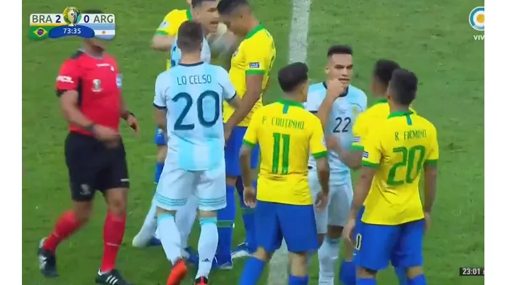 Firmino le metió un caño a Lautaro Martínez y el Toro le tiró: "Te rompo la boca"