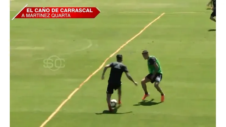 El lujo de Carrascal ante Martínez Quarta.