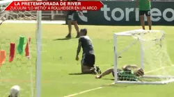 Así quedó el pobre Rollheiser.