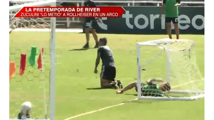 Así quedó el pobre Rollheiser.