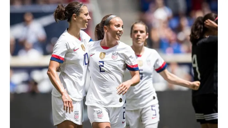 Estados Unidos vs. Inglaterra por la Copa Mundial Femenina.