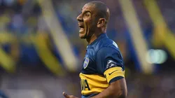 Daniel 'Cata' Díaz con la camiseta de Boca Juniors.