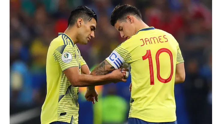 Falcao y James aconsejaron a Luis Díaz. (Getty)