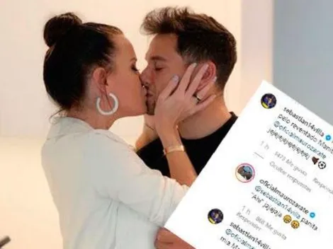 Zárate metió foto con su mujer, Villa lo quiso trollear y terminó humillado frente a todos