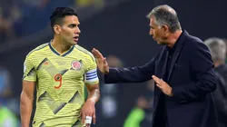 Carlos Queiroz y Radamel Falcao en la Copa América 2019.