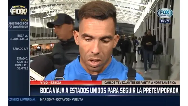Carlos Tevez sorprendió a todos.