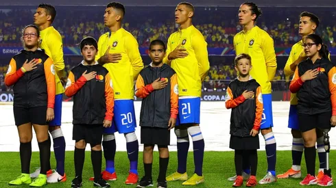Richarlison con el seleccionado brasileño.