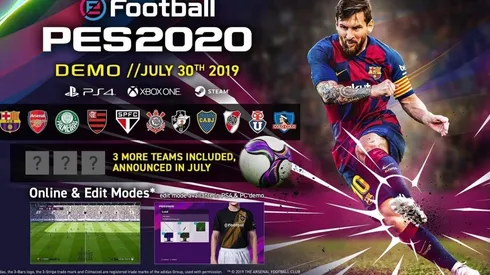 PES 2020: fecha de lanzamiento de la Demo confirmada ¡Boca, River y Barcelona entre los equipos que podrás probar!