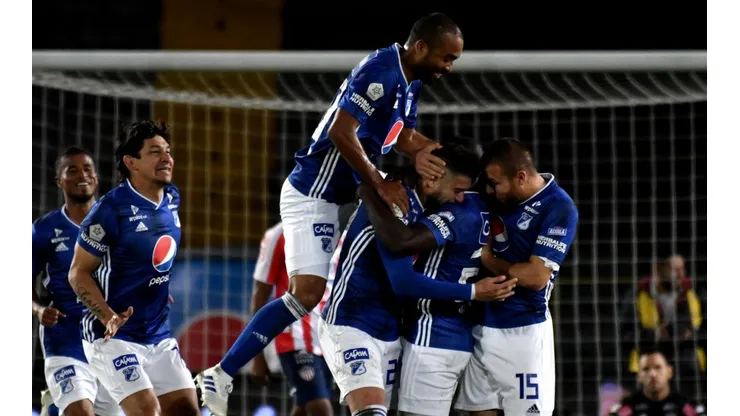 Festejo de Millonarios vs. Junior (Foto: Getty)