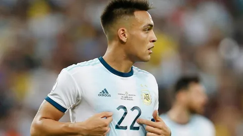 Lautaro Martínez, en la Copa América con la Selección Argentina. (Getty)