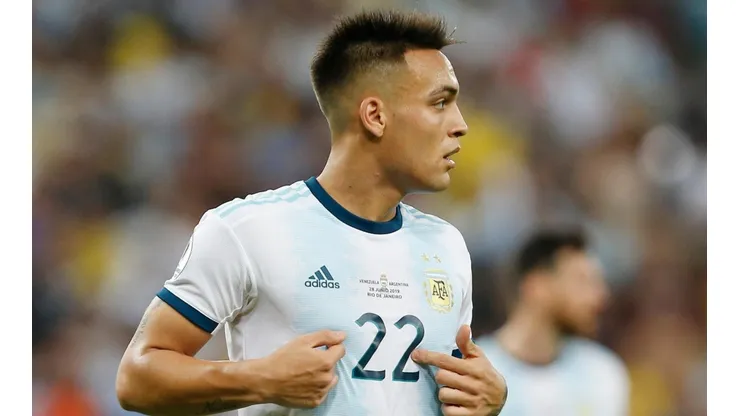 Lautaro Martínez, en la Copa América con la Selección Argentina. (Getty)