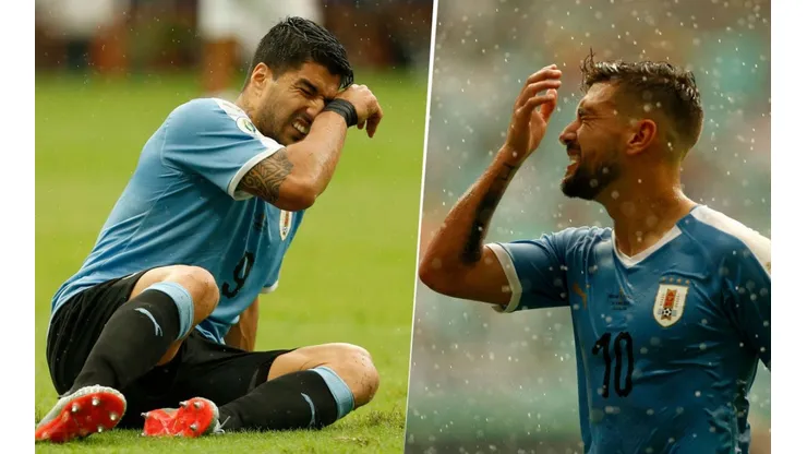 Arrascaeta salió a bancar como nadie a Luis Suárez tras su penal errado