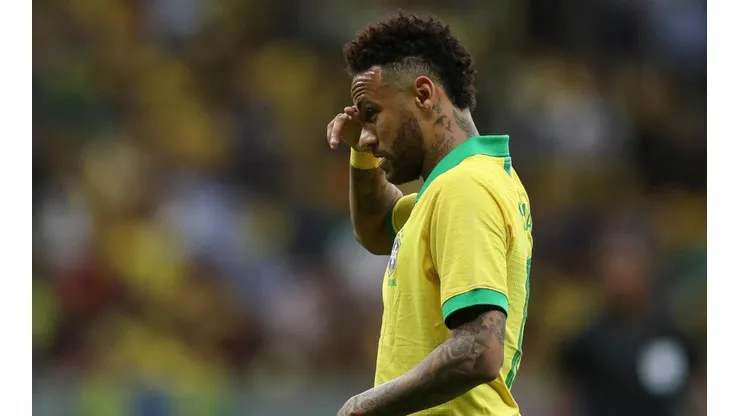 Foto de Neymar, jugador de la Selección de Brasil.