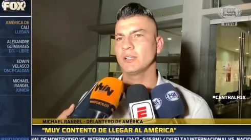Michael Rangel no ocultó su alegría.
