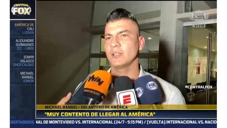 Michael Rangel no ocultó su alegría.