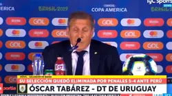 Tabárez perdió 3 - 0 contra Perú en Venezuela 2007.