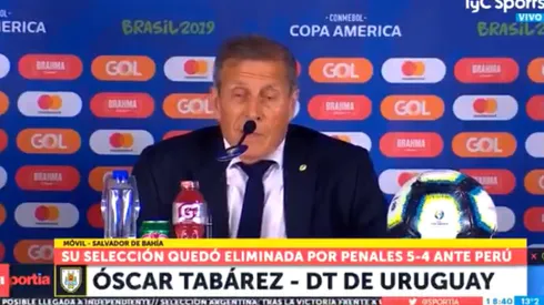Tabárez perdió 3 - 0 contra Perú en Venezuela 2007.