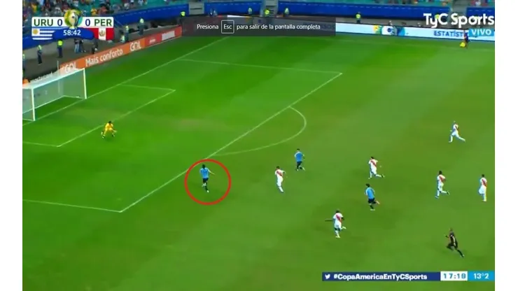 Era una gran definición de Edinson Cavani.