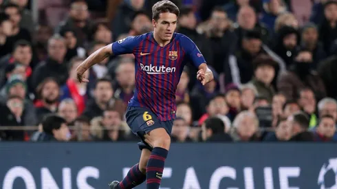 Denis Suárez con la camiseta de Barcelona.