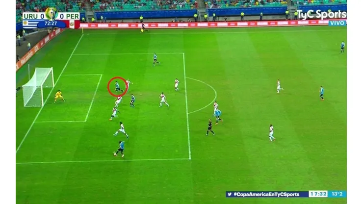 El gol anulado a Luis Suárez.