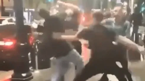 Video viral: empujó a una mujer y se ganó la golpiza de su vida