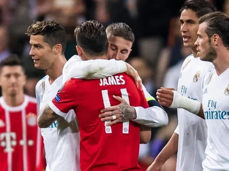 James subió una foto, Sergio Ramos se la comentó y se llevó todos los likes
