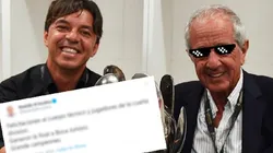 D'Onofrio le dedicó un tuit a los campeones de la cuarta.