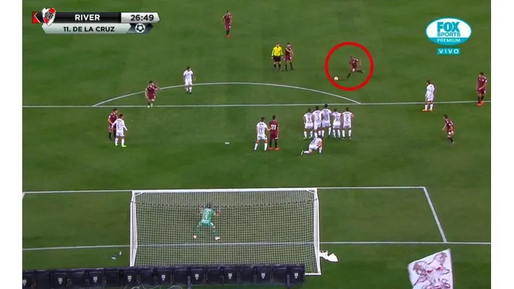 Gol de De La Cruz.