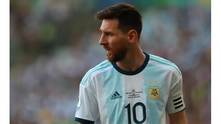 Lionel Messi en el partido ante Venezuela. (Getty)